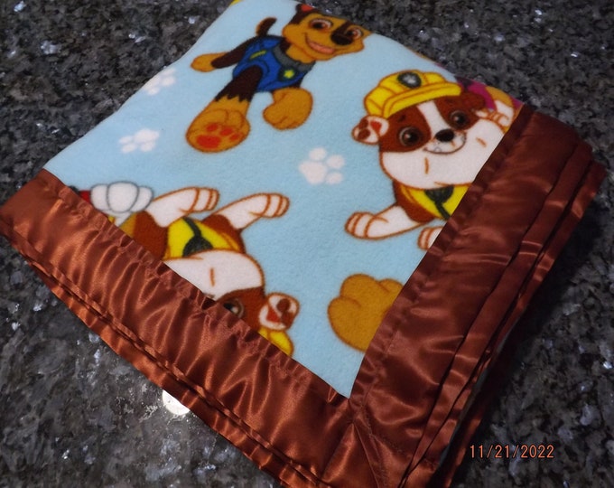 Paw Patrol Throw Blanket Etsy