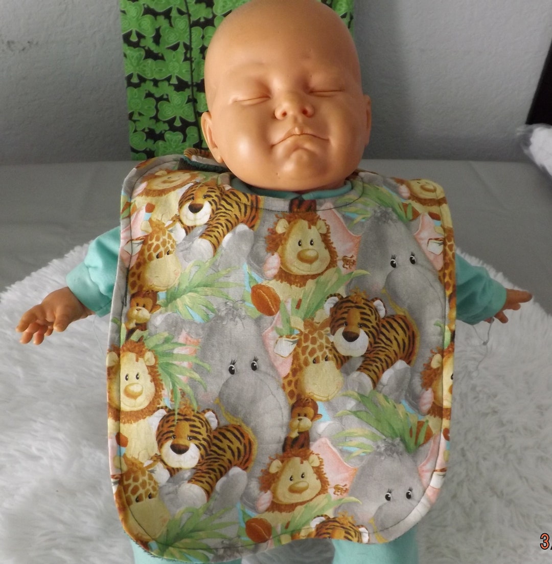 Jungle Babies Collection Bibs and Pacifier Holders Etsy