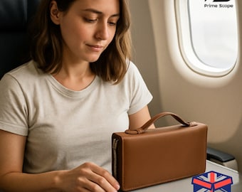 Cowhide Leather Pouch – Western Style Zip Wallet, Handmade