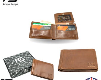 Handmade Personalised Leather Bi fold Wallet – Custom Minimalist Card Holder for Her, Anniversary Gift