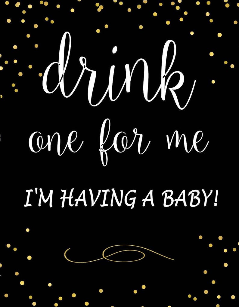 Pregnancy announcement wine label Drink one for me label | Etsy