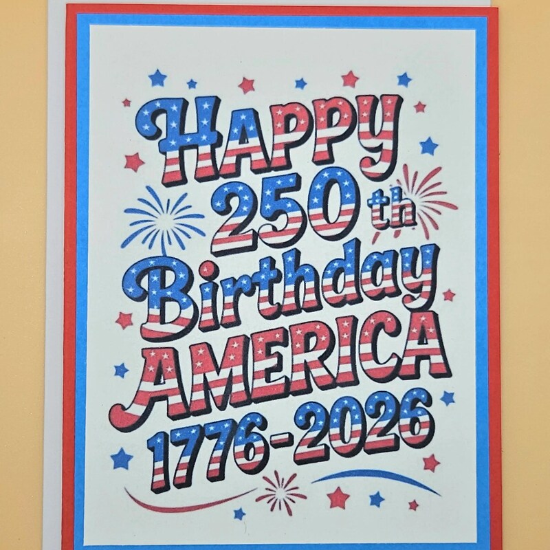America 250 Greeting Cards - Etsy