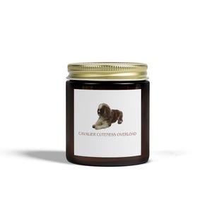 Scented candle &#39;&#39;Cavalier cuteness overload&#39;&#39; - various scents // Candle, Cavalier King Charles, dog, sweet dog, aesthetic, candle