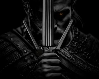 Geralts handsmidda storsvärd inspirerat av The Witcher med skida 9321