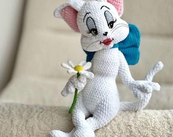 Lady cat Crochet Pattern, Amigurumi  Crochet Patterns, Crochet Pattern, Plushie Pattern Step-by-Step Instructions Crochet pattern