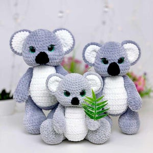 koala Crochet Pattern, Amigurumi  Crochet Patterns, Crochet Pattern, Plushie Pattern quick and easy pattern