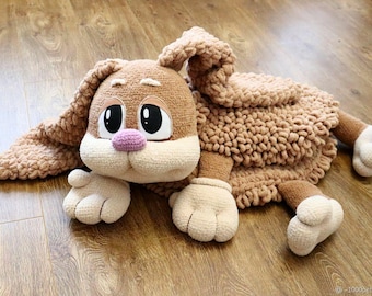 Crochet Bunny – Mat & Toy in One Crochet Pattern, Amigurumi  Crochet Patterns, Master class , Plushie Pattern quick and easy pattern