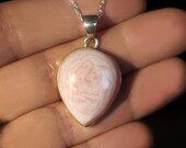 The Power of Pink - Peruvian Pink Opal Sterling Silver Necklace