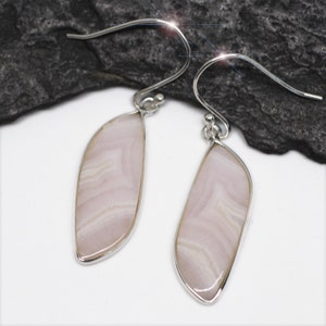 Cotton Candy - Natural Pink Aragonite Sterling Silver Earrings