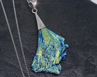 Over the Rainbow - Titanium Kyanite Sterling Silver Necklace