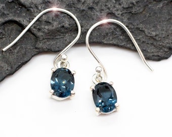 Colorado Skies - Faceted Kyanite Sterling Silver Earrings