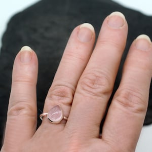 Just Peachy - Morganite Sterling Silver Ring - Size 6