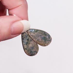The Forest for the Trees - Beautiful Moss Agate Sterling Silver Earrings