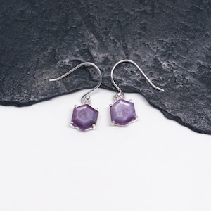 Ruby - Genuine Ruby Crystal Sterling Silver Stud Earrings