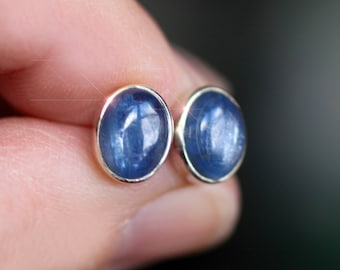 Colorado Skies - Kyanite Sterling Silver Stud Earrings