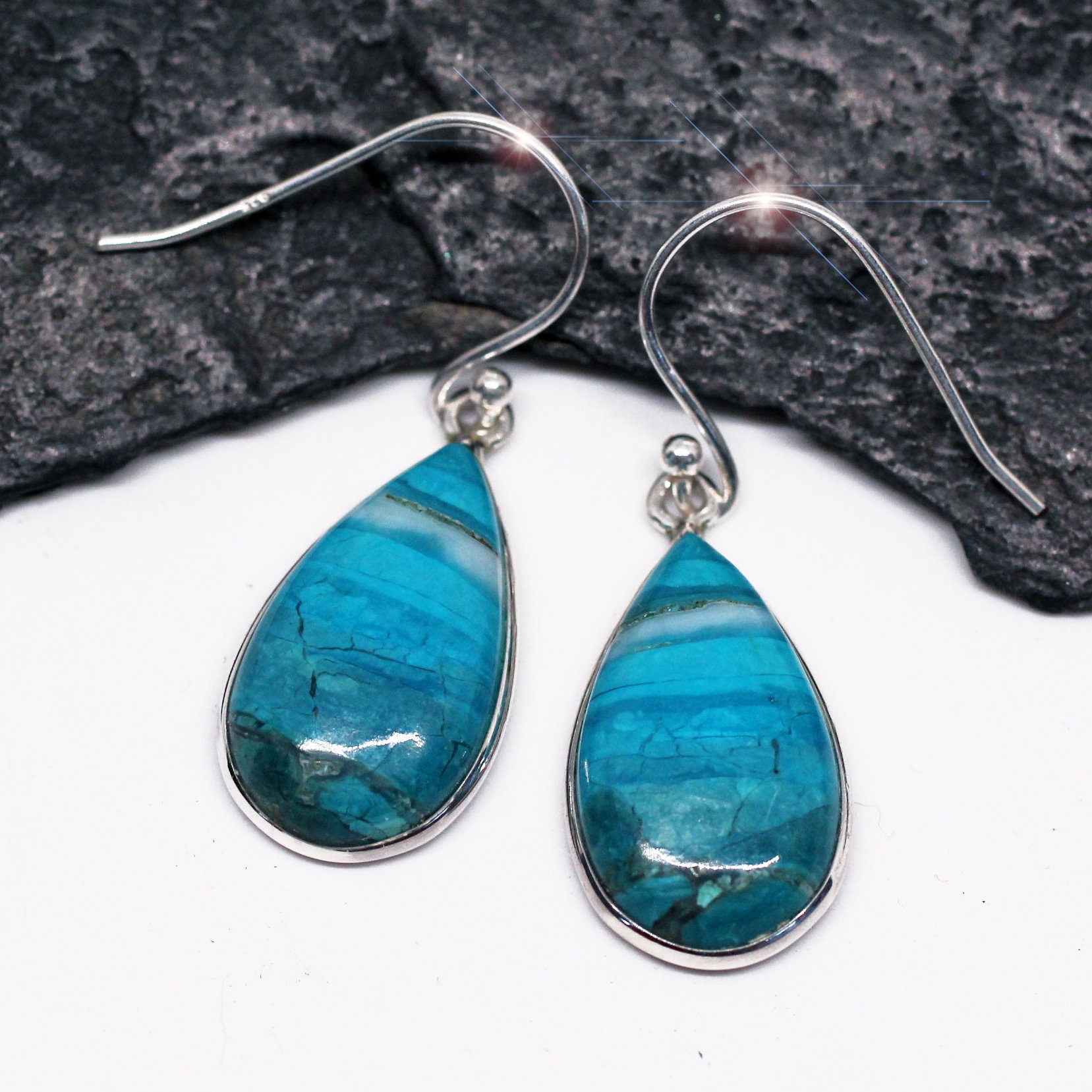 AAA PERUVIAN Opal Beads Ocean Blue Graduated 4 to 10mm Round – New World  Gems