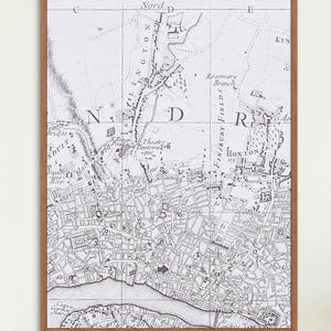 Mapa vintage de Londres (descarga digital) / Mapa antiguo de la ciudad de 1898 / Mapa histórico del Reino Unido / JPG y PNG de alta resolución / Descarga instantánea