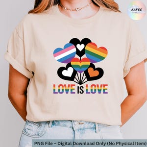 Love Is Love Sticker | LGBTQ Pride Vinyl Decal | Rainbow Gay Pride Gift | Equality Sticker | Waterproof Laptop Sticker | LGBTQIA+ Support
