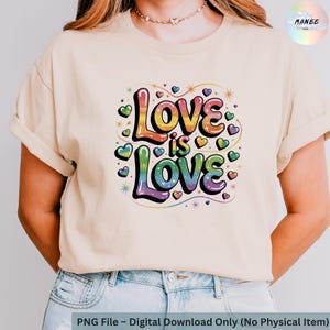 Love Is Love Sticker | LGBTQ Pride Vinyl Decal | Rainbow Gay Pride Gift | Equality Sticker | Waterproof Laptop Sticker | LGBTQIA+ Support