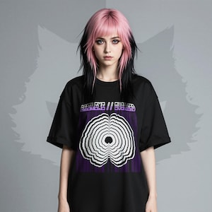 Vaporwave Retro Glitch Abstract Design - Alternative Cyber Style - Edgy Y2K Aesthetic - Electronic Music and Games Vibes