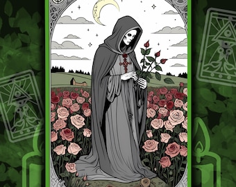 Mystic Tarot Coloring Book 20 Pages Printable PDF Instant Download Majestic Designs