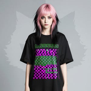 Vaporwave-Computergrafik-Shirt – Software-Ingenieur-Style – Streetwear-T-Shirt für Programmierer – Digital-Rave-Stimmung