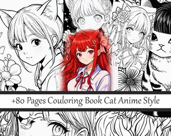 Coloring Book CatxCat Anime 80+ Pages