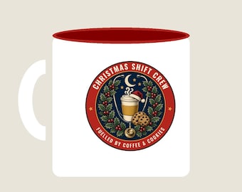 Weihnachtsbecher für Schichtarbeiter, roter Weihnachtsbecher für Krankenschwestern, Geschenk für Nachtschichtpfleger, Wichtelgeschenk für Kollegen, Geschenk für Schichtarbeiter