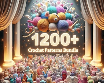 1200+ Amigurumi Crochet Patterns | Mega Crochet Pattern Bundle | Amigurumi & Crochet Designs for Dolls, Animals