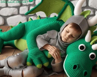 Forest Dragon Amigurumi Crochet Pattern – Fantasy Creature PDF Tutorial – DIY Plush Dragon – Instant Download Crochet Pattern