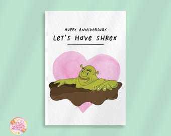 Shrek Jubiläumskarte | Lustige Karte für Ihn/Sie