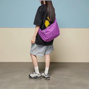 Japanische Nylon Dumpling Bag, große Pendler-Crossbody