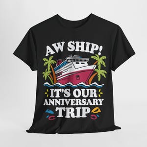 Funny Anniversary Cruise PNG: Tropical Couple Trip Design (Digital Download)