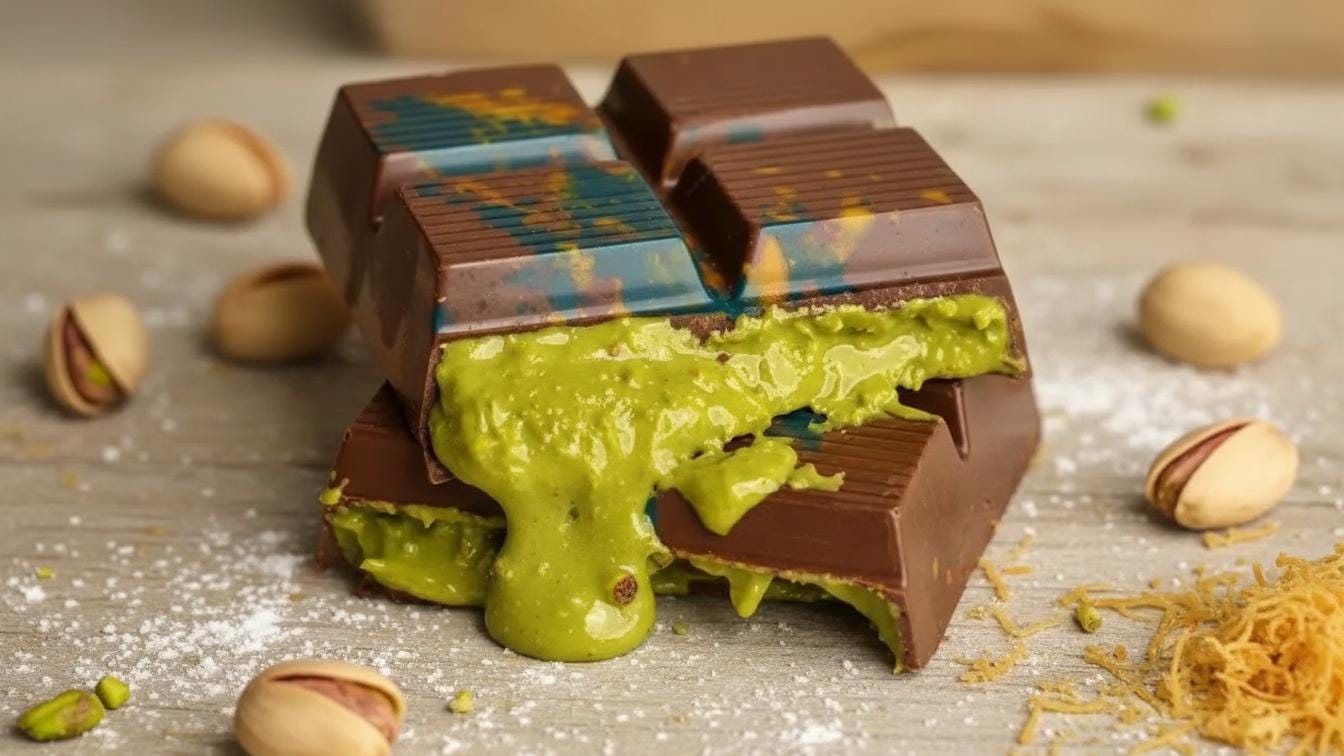 本物│ドバイチョコレート FIX ピスタチオカダイフ スタイル 
