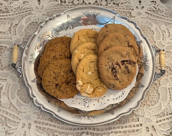 Antique Wilcox Silver Plated Serving Tray, Ornate Wilcox International Silver Plated Serving Platter Lady Marcy