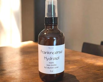 Organic Frankincense Hydrosol: Aromatherapy Facial Toner Mist