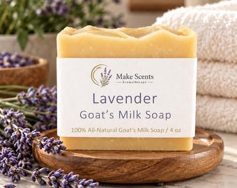 Lavender Goat Milk Soap | All Natural Cold Process Botanical Bar