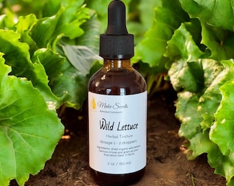 Organic Wild Lettuce Tincture: Herbal Extract, Natural Wellness Support