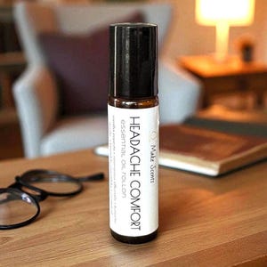 Headache Comfort Essential Oil Roller Blend | Soothing Aromatherapy for Head Tension | Natural Wellness Roll On Comfort | Aromatherapy Gift