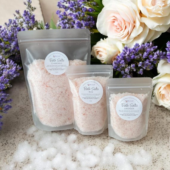 Aromatherapy Bath Salts | Natural Essential Oil Bath Soak | Spa Gift