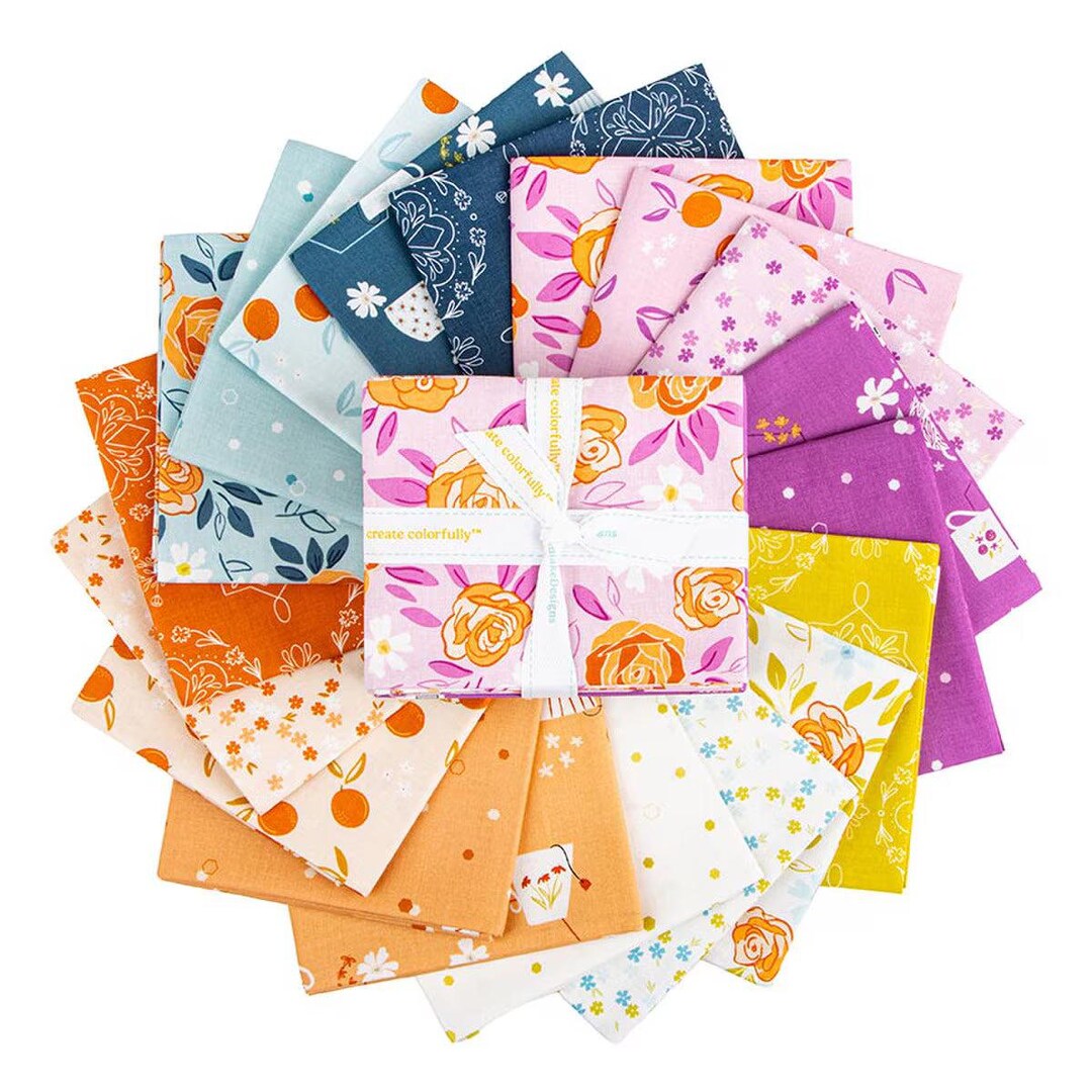Homage 19 Fat Quarter Bundle by Fran Gulick of Cotton and Joy for Riley ...