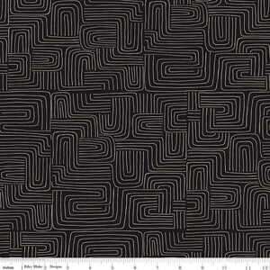 Margaritas danzantes "Carbono desviado" de Casey Cometti para Riley Blake Designs