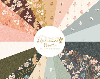 Adventure North 18 Fat Quarter Bundle by Jaclyn Ruble for Cotton + Steel