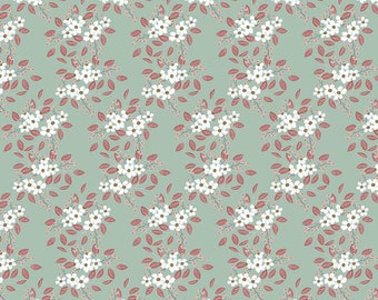 Whimsical Romance "Posies Mint" by Keera Job for Riley Blake Designs