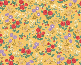 Sweet Picnic "Flower Meadow Daffodil" by Natàlia Juan Abelló for Riley Blake Designs