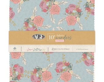 Love Letters 10" Square Pre-Cut Bundle by Becca Plymale for Art Gallery Fabrics