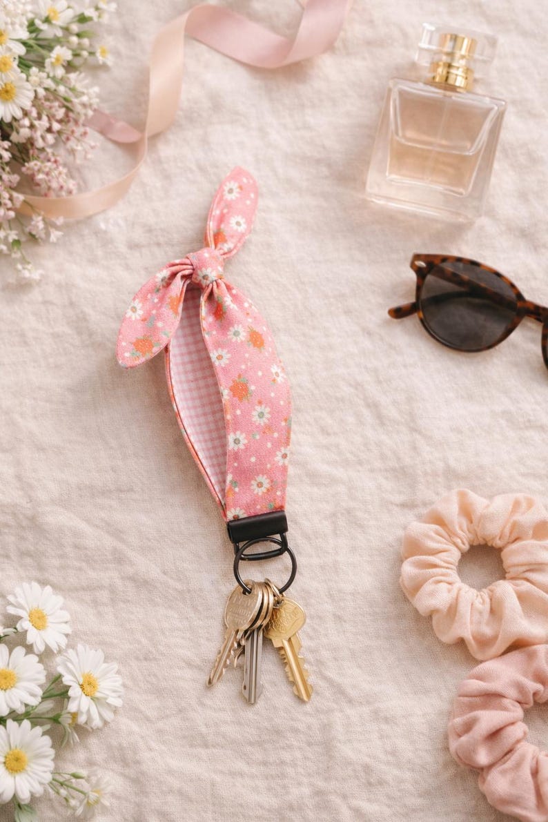 Bow Wristlet Keyfob Sewing Pattern PDF Fabric Strap DIY Guide - Etsy