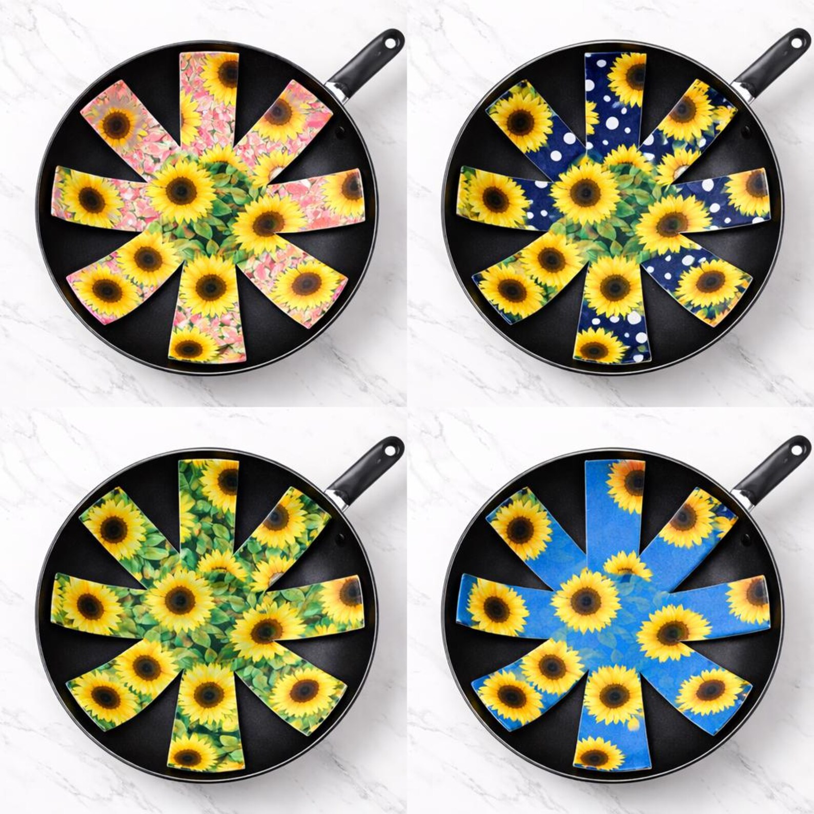 Sunflower Pan Protector PDF Pattern | DIY Cookware Scratch Guard ...