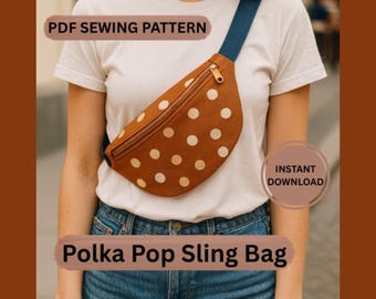 Crossbody Sling Bag Schnittmuster | Anfängerfreundlich (Digitaler Download)