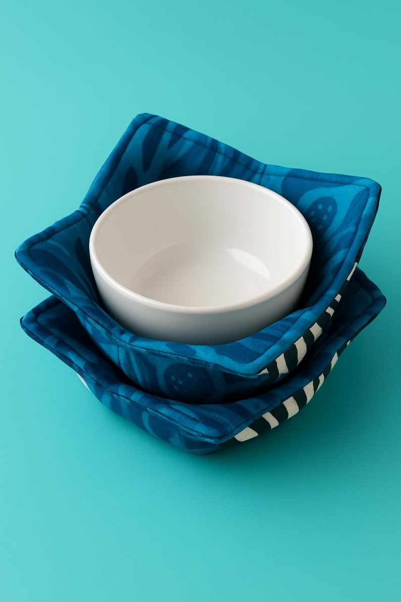 Quilted Bowl Cozy Sewing Pattern Bundle, Microwave Safe (PDF Download ...